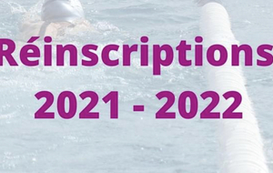  INSCRIPTION SAISON 2021 / 2022 