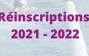 INSCRIPTION SAISON 2021 / 2022